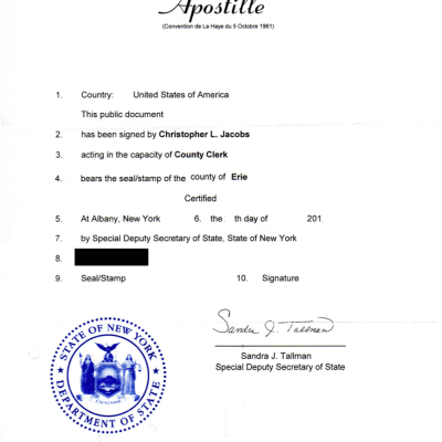 Hague Apostille