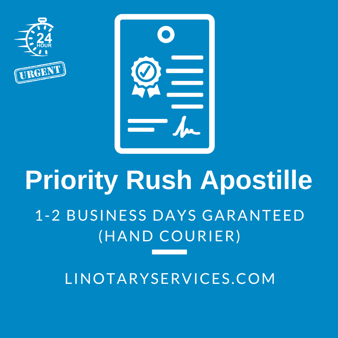 Next-day apostille